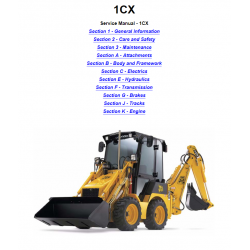 JCB instrukcje napraw + schematy + DTR: JCB 1CX instrukcja naprawy - JCB 1 CX